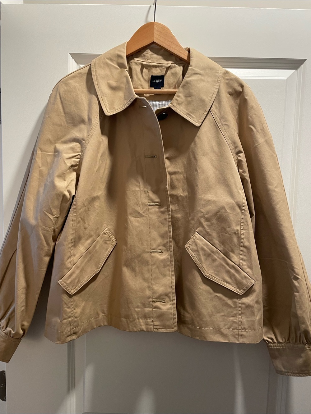 J. Crew Women's Tan Casual Trench Jacket